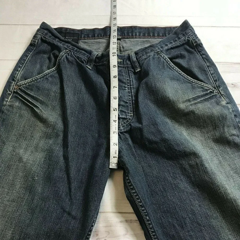 Banana Republic Mens Blue Straight Leg Jeans Sz 34